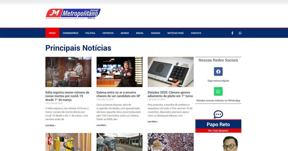 Criação de site de notícias